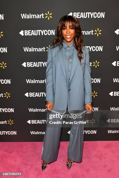 Kelly Rowland attends Beautycon™ Los Angeles 2023 at The Reef on September 17, 2023 in Los Angeles, California.