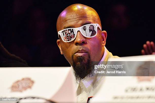 Rapper Tech N9ne attends1 the Rock The Bells 2013 press conference and launch party at House of Blues Sunset Strip on May 14, 2013 in West Hollywood,...