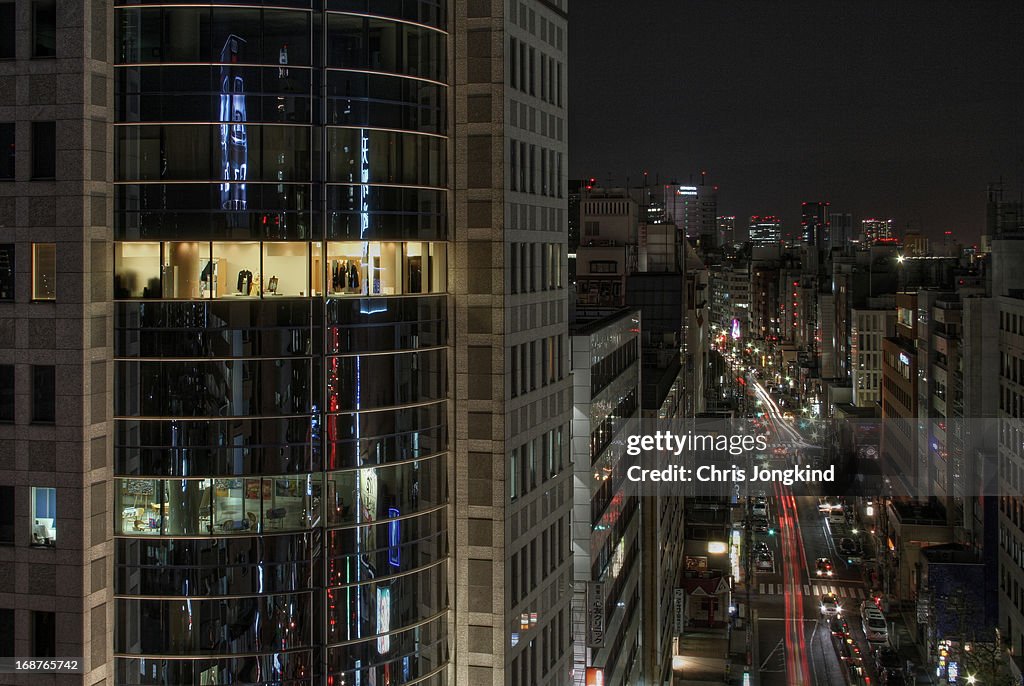 Night Street in Omote-sando, Tokyo