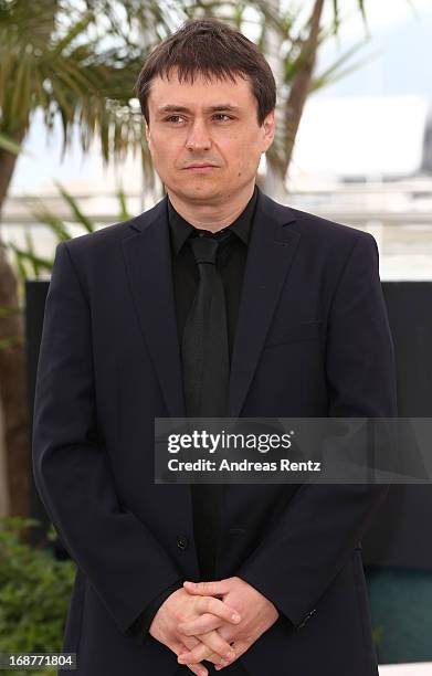 Jury member Cristian Mungiu attends the Jury Photocall during the 66th Annual Cannes Film Festival at the Palais des Festivals on May 15, 2013 in...