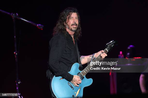 Dave Grohl of Foo Fighters performs during Sea.Hear.Now on September 17, 2023 in Asbury Park, New Jersey.