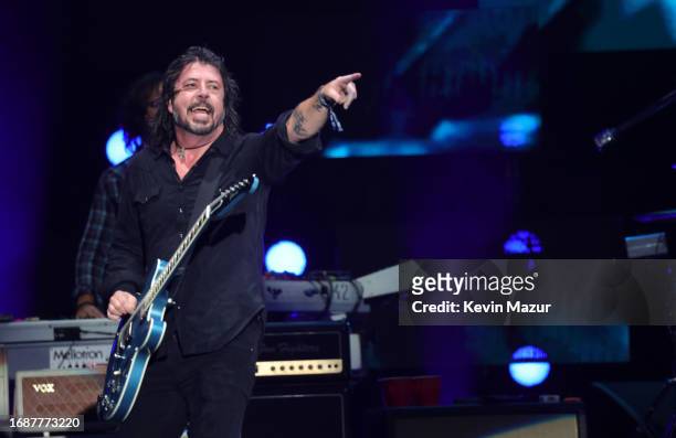 Dave Grohl of Foo Fighters performs during Sea.Hear.Now on September 17, 2023 in Asbury Park, New Jersey.