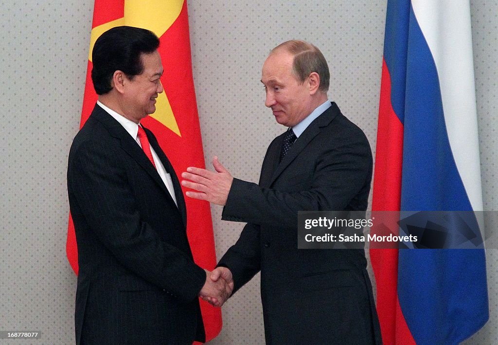 Russian President Vladimir Putin Meets With Vietnam's Prime Minister Nguyen Tan Dung