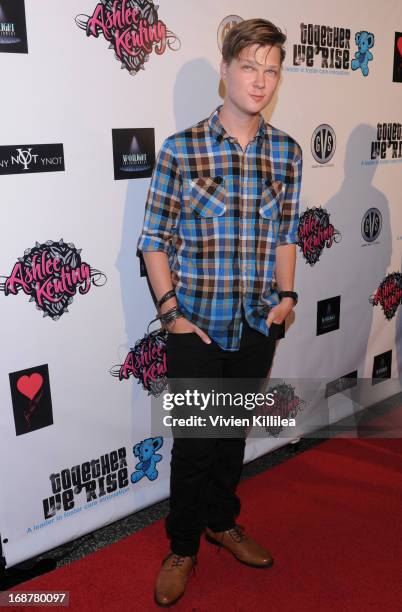 Austin Anderson attends Ashlee Keating Debuts New Single And Video Release Party For "Helluva Ride" at Avalon on May 14, 2013 in Hollywood,...