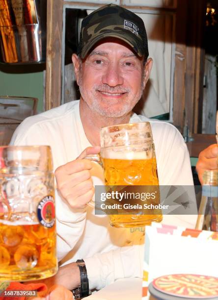 Director Roland Emmerich during the 188th Oktoberfest at Käferzelt on September 24, 2023 in Munich, Germany.