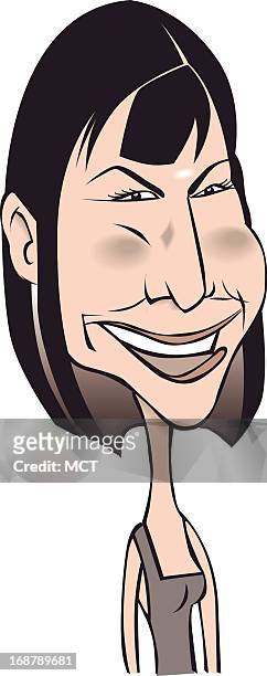 Tim Goheen color caricature of actress Sandra Bullock.