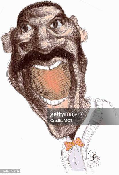 Ron Coddington caricature of actor-comedian Eddie Murphy.