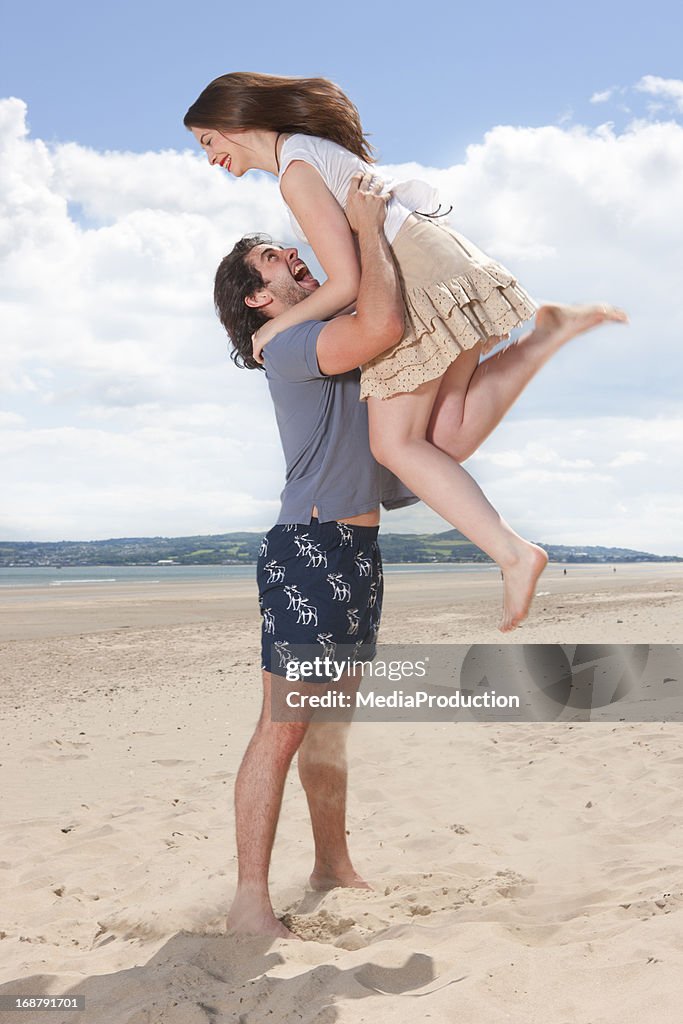 Young couple on the beach