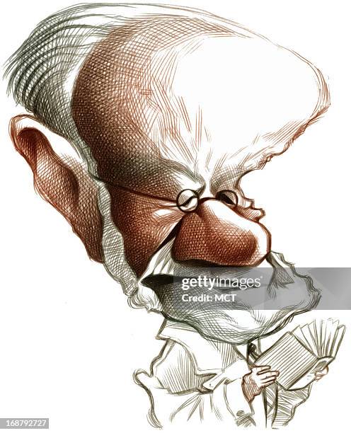 Ron Coddington caricature of psychiatrist Sigmund Freud.