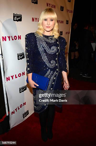 Hayley Hasselhoff attends NYLON And Onitsuka Tiger Celebrate The Annual May Young Hollywood Issue at The Roosevelt Hotel on May 14, 2013 in...