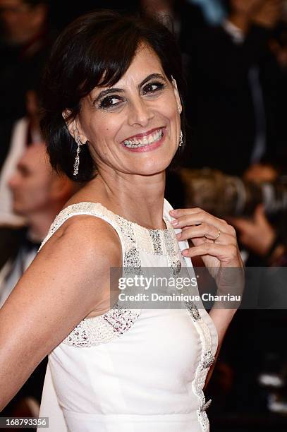 Ines de La Fressange attends the Opening Ceremony and premiere of 'The Great Gatsby' during the 66th Annual Cannes Film Festival at Palais des...