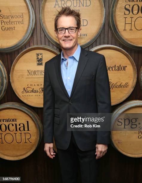 Kyle MacLaughlin attends 'Toast Around the World' Celebration of Sheraton Social Hour! at New York Sheraton Hotel & Tower on May 15, 2013 in New York...