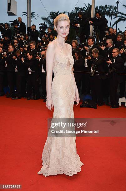 Elizabeth Debicki attends the Opening Ceremony and Premiere of 'The Great Gatsby' at The 66th Annual Cannes Film Festival at Palais des Festivals on...