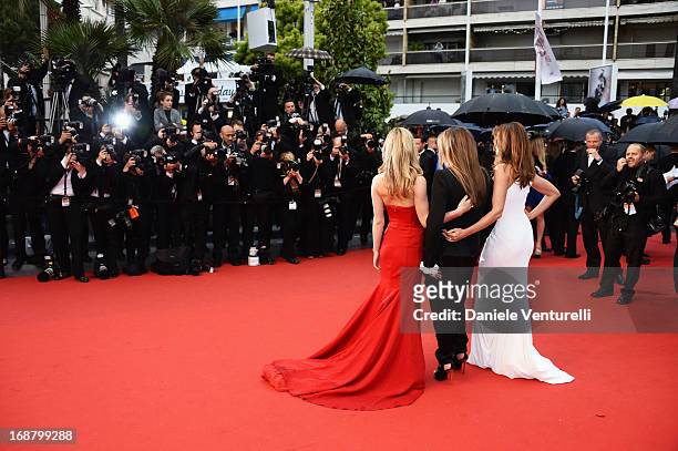 Georgia May Jagger, Eva Cavalli and Cindy Crawford attend the Opening Ceremony and premiere of 'The Great Gatsby' during the 66th Annual Cannes Film...