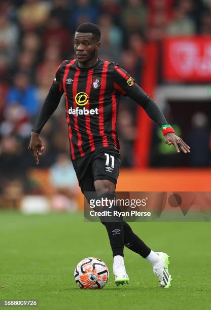 Dango Ouattara of AFC Bournemouth during the Premier League match between AFC Bournemouth and Chelsea FC at Vitality Stadium on September 17, 2023 in...