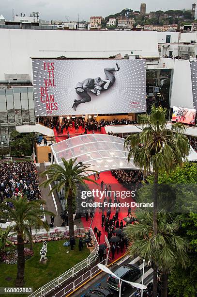 General view of the Palais des Festivals during the Opening Ceremony and premiere of 'The Great Gatsby' during the 66th Annual Cannes Film Festival...