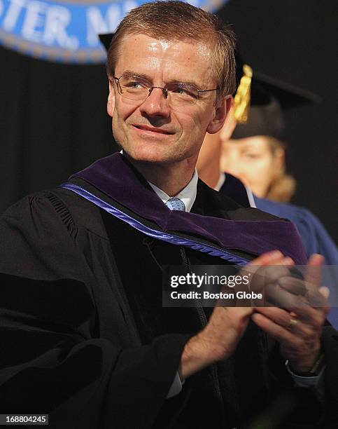 Richard DesLauriers, Special Agent in Charge, Boston Field Division, Federal Bureau of Investigation, received an honorary degree during commencement...