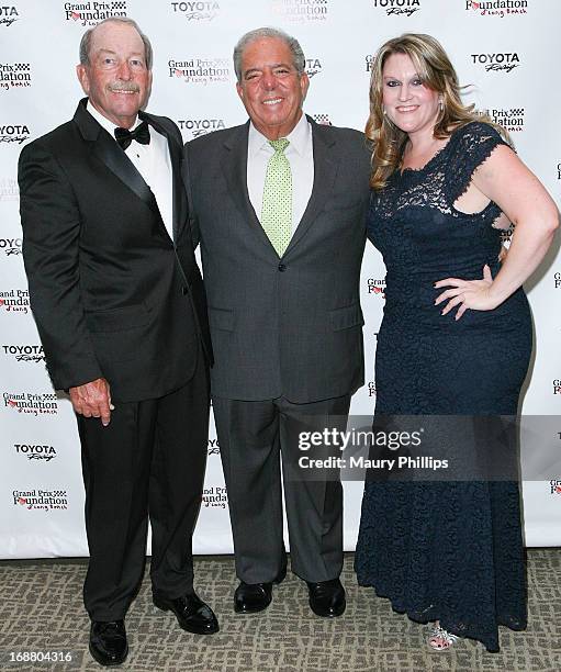 Rick Duree, Mayor Bob Foster and Renee White arrive at the Long Beach Grand Prix Charity Ball on April 19, 2013 in Long Beach, California.