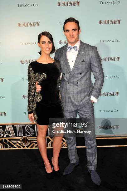 Jessica Lowndes and Thom Evans attend the Tiffany & Co. And Warner Brothers special screening of The Great Gatsby on May 15, 2013 in London, England.