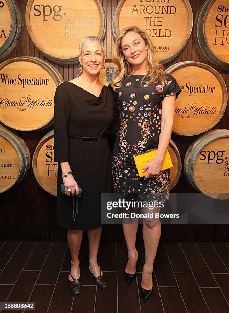 Maureen Kennedy and Elisabeth Rohm attend Sheraton Hotels & Resorts Global Roll-Out Of Sheraton Social Hour With A "Toast Around The World"...