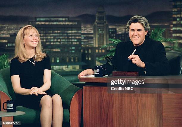 Episode 468 -- Pictured: Actress Shelly Long during an interview with host Jay Leno on May 27, 1994 --