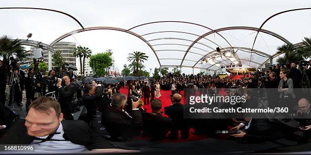 General view at the Opening Ceremony and 'The Great Gatsby' Premiere during the 66th Annual Cannes Film Festival at the Theatre Lumiere on May 15,...