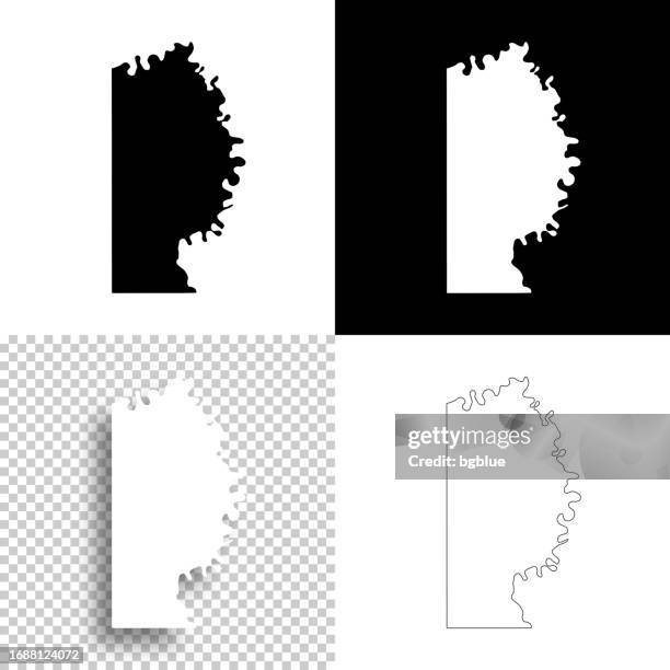 miller county, arkansas. maps for design. blank, white and black backgrounds - miller stock illustrations