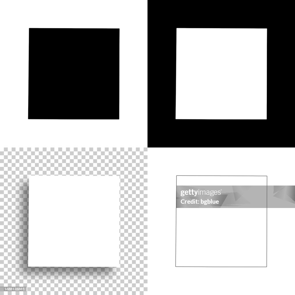 Taylor County, Texas. Karten für das Design. Leere, weiße und schwarze Hintergründe