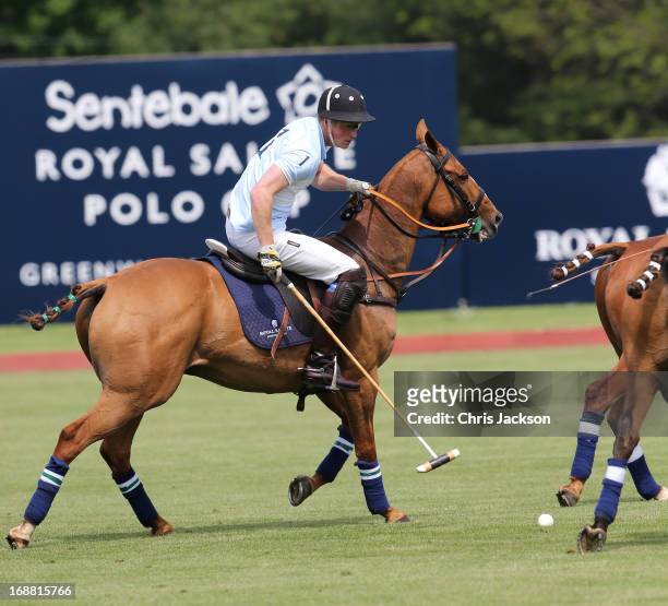 Prince Harry competes at the Greenwich Polo Club during the sixth day of HRH Prince Harry's visit to the United States. The Sentebale Royal Salute...