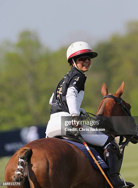 Polo Player Dawn Jones competes at the Greenwich Polo Club during the sixth day of HRH Prince Harry's visit to the United States. The Sentebale Royal...