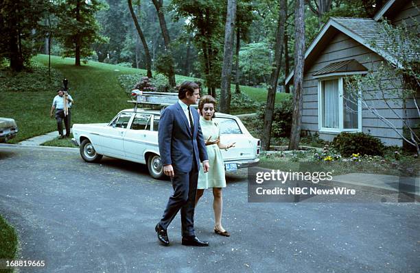 Senator Edward Kennedy, NBC News' Barbara Walters during an interview on the anniversary of his brother President John F. Kennedy's birth date and...