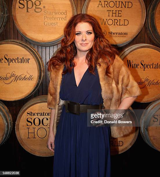 Debra Messing attends Sheraton Hotels & Resorts Global Roll-Out Of Sheraton Social Hour With A "Toast Around The World" celebration on May 15, 2013...