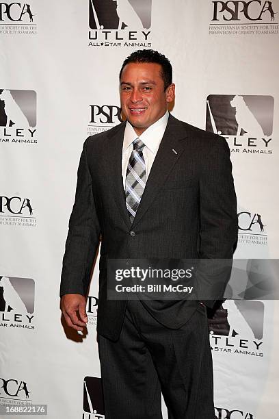 Carlos Ruiz attends the 6th Annual Utley All-Star Animals Casino Night to benefit the Pennsylvania SPCA at The Electric Factory May 15, 2013 in...