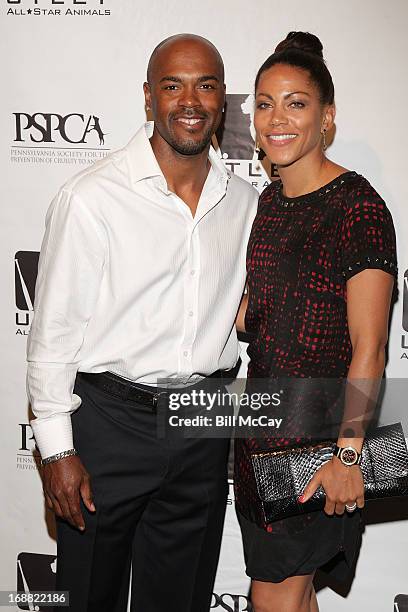 Jimmy Rollins and Johari Rollins attend the 6th Annual Utley All-Star Animals Casino Night to benefit the Pennsylvania SPCA at The Electric Factory...