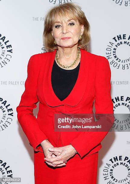 Journalist Barbara Walters attends The Paley Center For Media Presents: 2013 Benefit Dinner Honoring Tim Armstrong at Espace on May 15, 2013 in New...