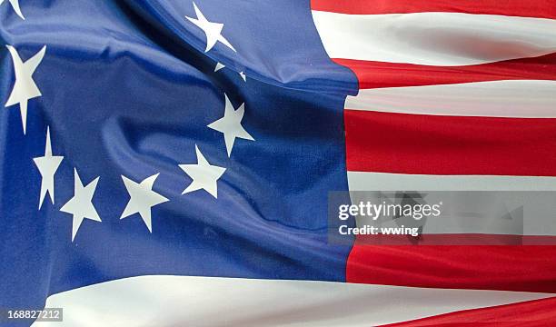 betsy ross american flag - betsy ross flag stockfoto's en -beelden