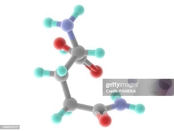 glutamine molecule - glutamine stock illustrations