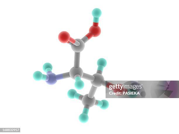 threonine molecule - threonine stock illustrations