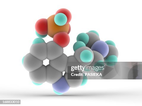 Psilocybin drug molecule Psilocybin drug molecule