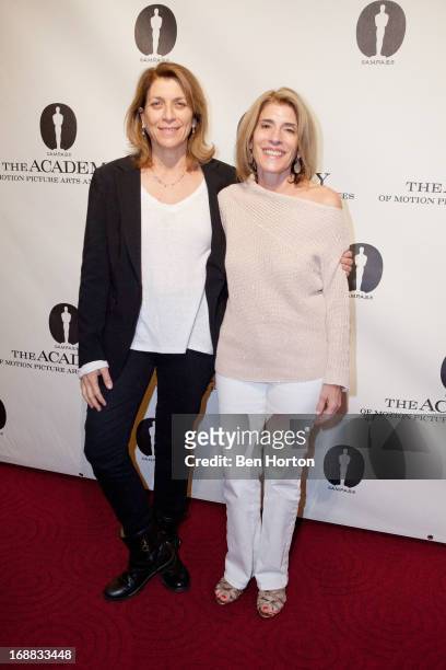 Maryann Brandon and Mary Jo Markey attend AMPAS presents "Turning The Page: Storytelling in the Digital Age" at AMPAS Samuel Goldwyn Theater on May...