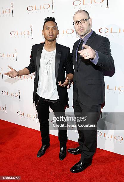 Singer Miguel and Editorial Director at Billboard Bill Werde attend The 2013 Clio Awards at American Museum of Natural History on May 15, 2013 in New...