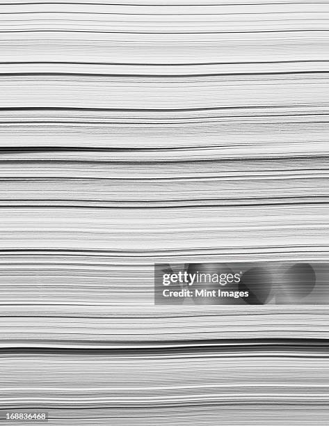 a stack of recycled white paper, paper supplies. the paper edges. - ream of paper stock pictures, royalty-free photos & images
