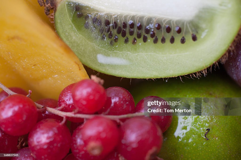 Variety of vibrant fruit