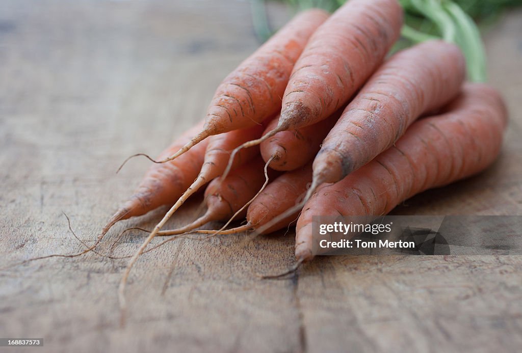 Close up of carrots