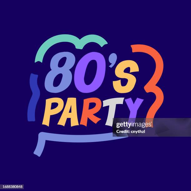 80s Block Lettering Retro 80s Type High Res Illustrations - Getty Images