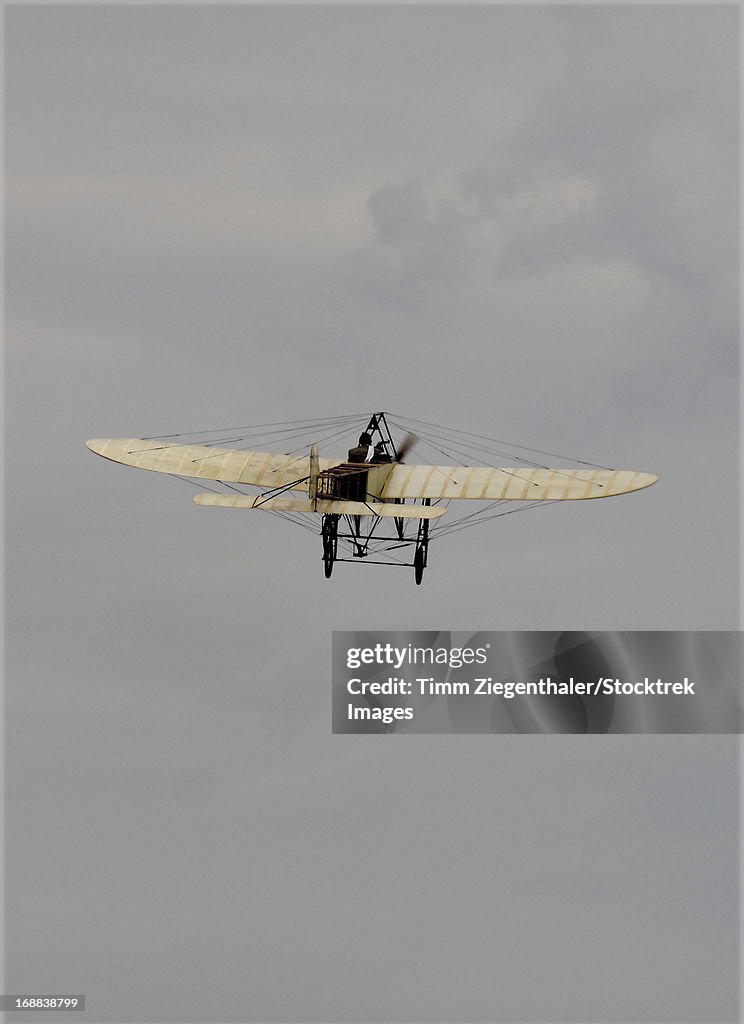 Replica of the Wright Flyer in flight over Czech Republic.