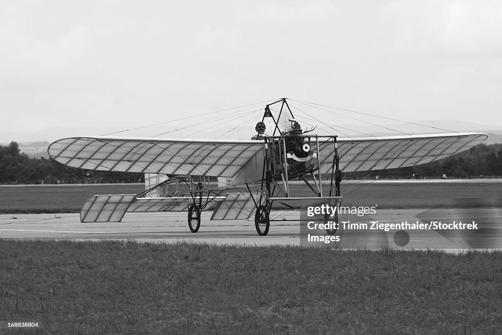 Replica of the Wright Flyer, Hradec Kralove Air Base, Czech Republic.