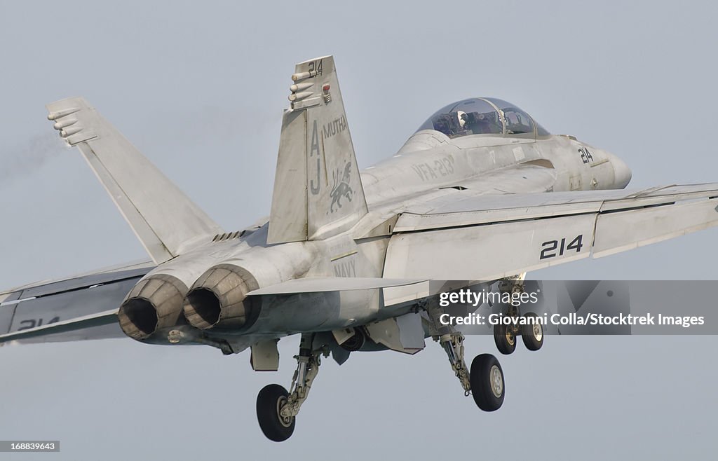 Persian Gulf, October 31, 2011 - An F/A-18F Super Hornet taking off.