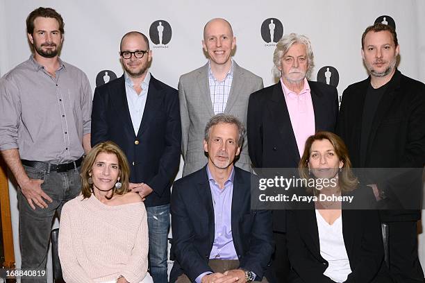 Mark Boal, Mary Jo Markey, Damon Lindelof, William Goldenberg, John August, Anthony Richmond, Maryann Brandon and Dylan Tichenor attend 'Turning The...