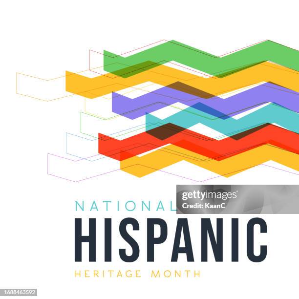 hispanic heritage month. vector web banner, poster, card for social media, networks. greeting with national hispanic heritage month text. vector stock illustration - hispanic heritage month stock illustrations